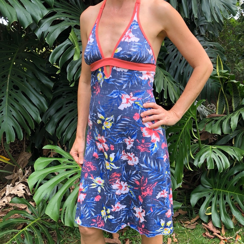O’Neill Floral Halter Dress XS
